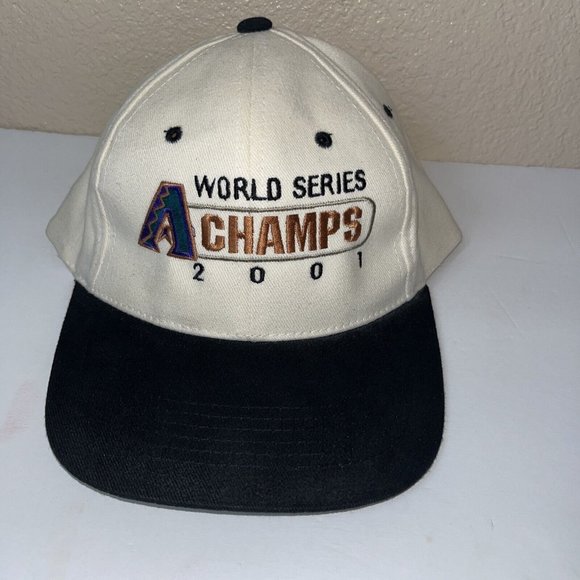 VTG 2001 Arizona Diamondbacks World Series Champs Adjustable Strapback Hat MLB - Picture 1 of 6